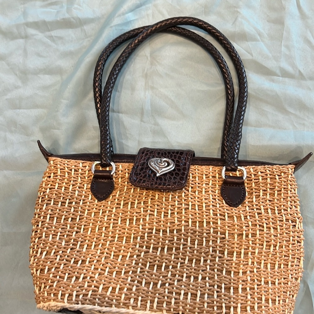 Brighton straw purse